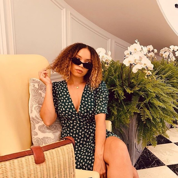 Reformation Lucky Dress (Chive) - Picture 2 of 3